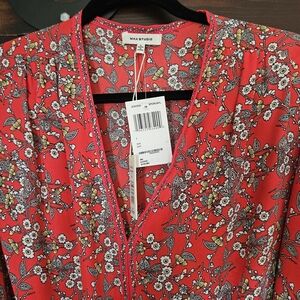 Max Studio Floral Red Dress